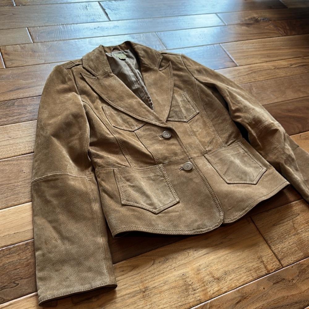 Caslon suede leather blazer jacket - Picture 4 of 7